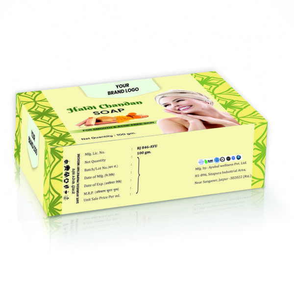 Ayubal Haldi Chandan Soap - Image 3